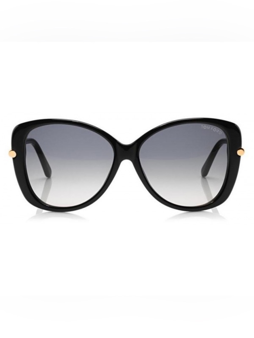 Tom Ford Black Gradient Linda Butterfly Sunglasses